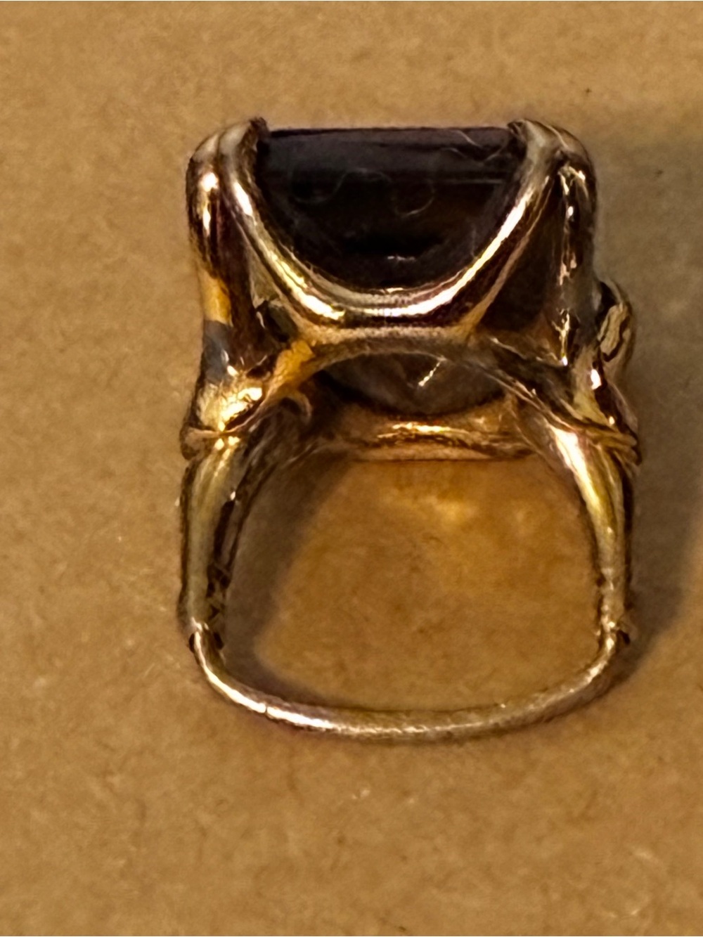 Vintage Vendome Ring in Dark Brown - Picture 7 of 8